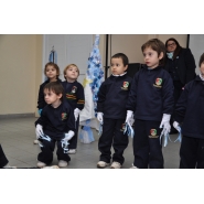 Festejos por el Día de la Bandera con los niños de Jardín